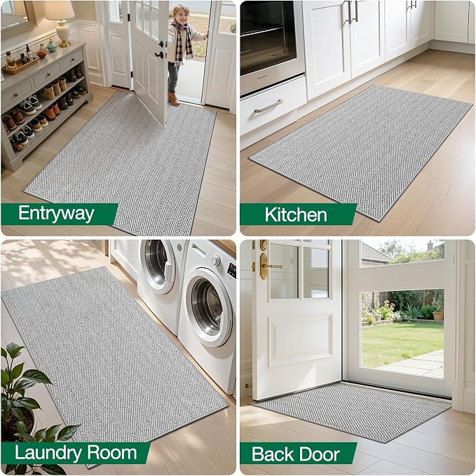 LUMI Ultra Thin Runner Rug for Hallway 2'x6', Non-Slip Entryway Rug - Image 8