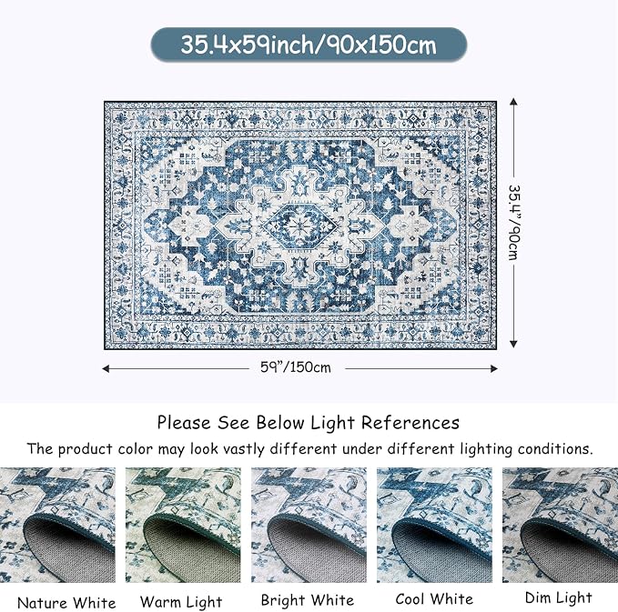 Moynesa Ultra-Thin Washable Area Rug - Image 3