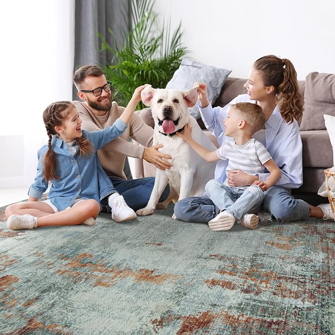6x9 Area Rugs for Living Room Rug Washable: Modern Rug for Dining Room Bedroom - Image 7