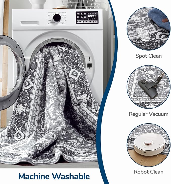 Lessymo 6FT Washable Round Area Rugs - Image 6
