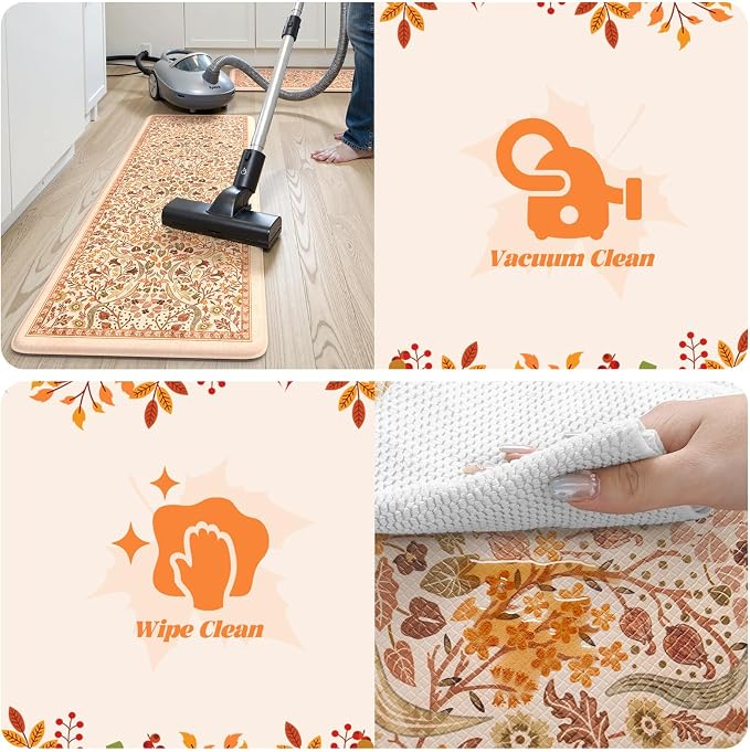 Collive Anti Fatigue Mats for Kitchen Floor, Non Slip Waterproof Sink Rugs for - Image 5