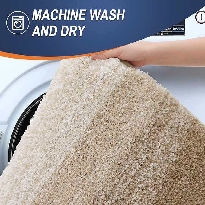 OLANLY Bathroom Runner Rugs Mat 59x24, Extra Soft Absorbent Microfiber Bath Rugs - Image 5