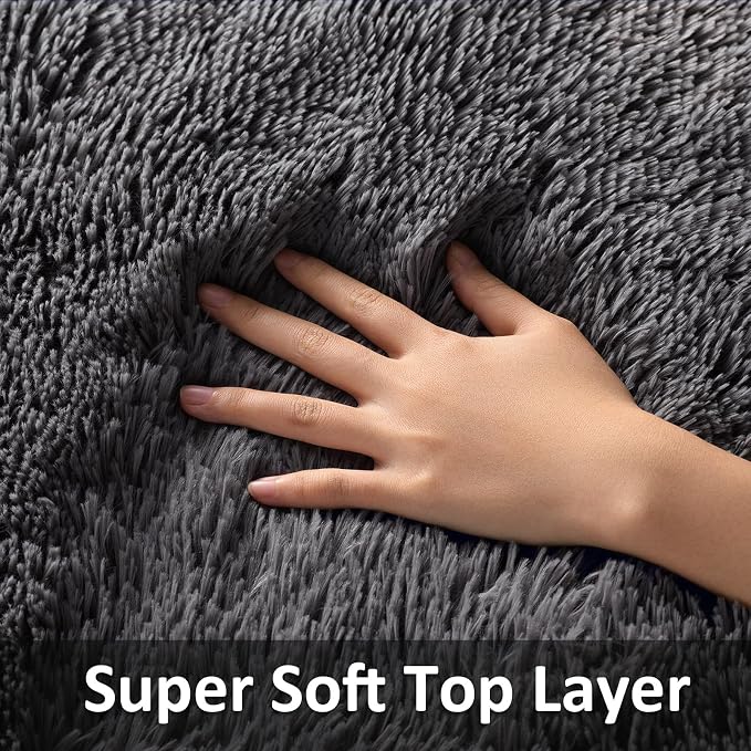 Ophanie Small Rug Washable Non Slip Throw Bedside Area Rugs, Fluffy Soft Mini - Image 2