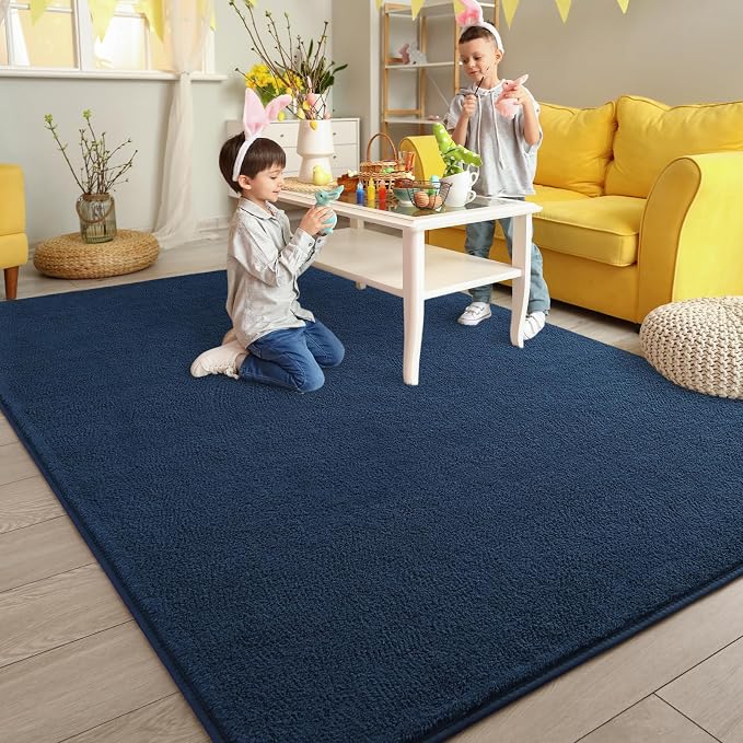 Pettop 4x6 ft Navy Blue Area Rugs - Image 5