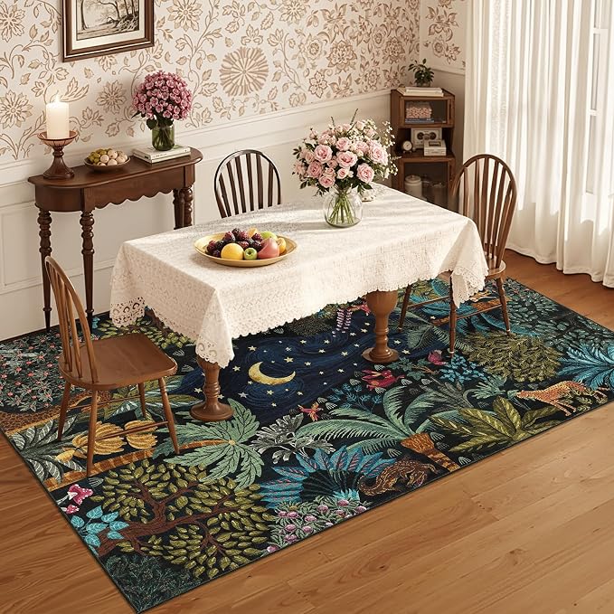 GarveeHome 5x7 Jungle Area Rug Washable Rugs - Image 7