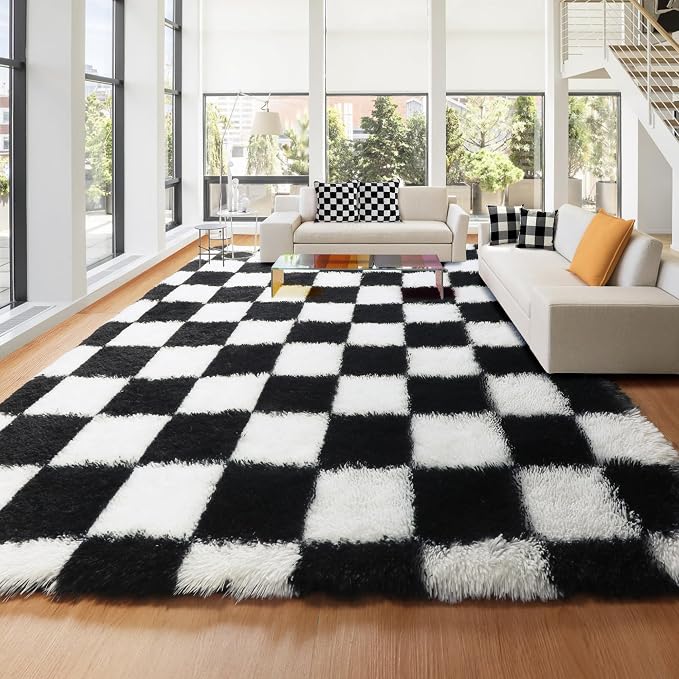 KICMOR Rugs for Living Room 7x10 Area Rug, Indoor Soft Plush Big Rug for Kids - Image 5