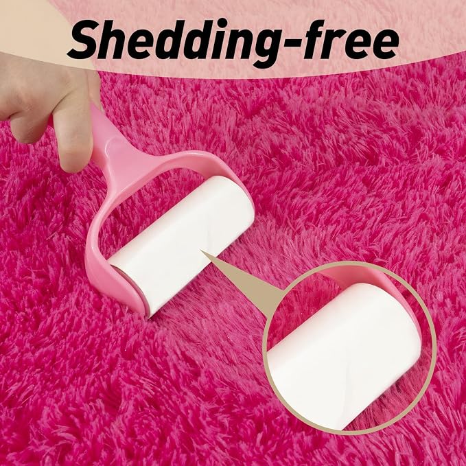 Mugorn Hot Pink Fluffy Soft Rugs - Image 5