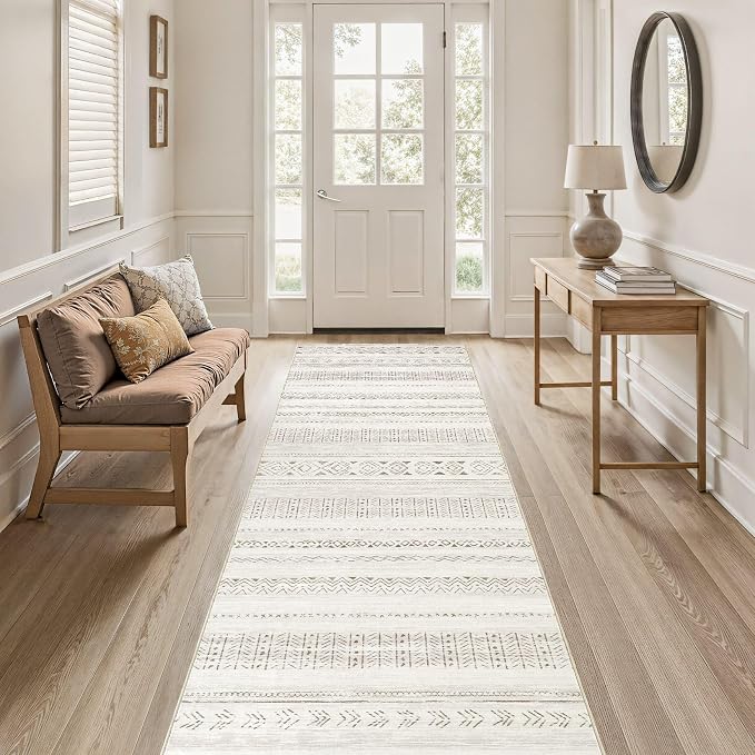 cotiled Washable 3x8 Runner Rugs: Washable Boho Rugs - Image 3