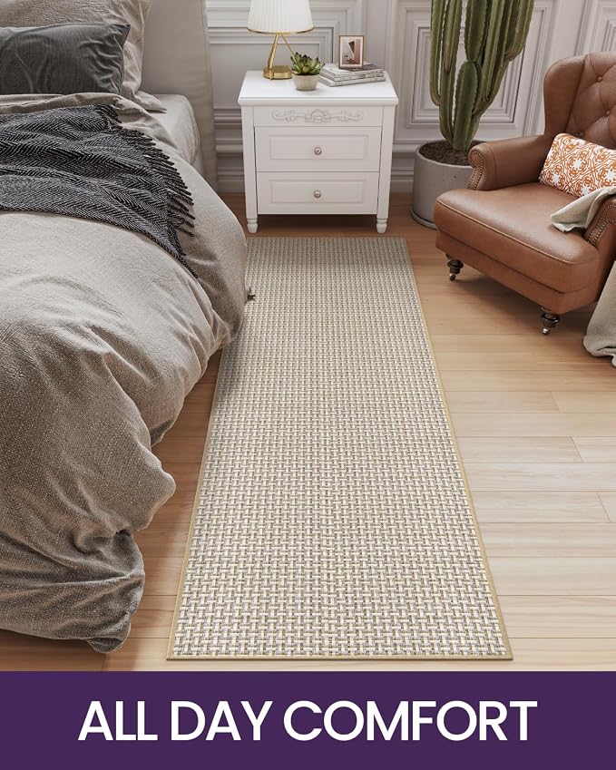 DEXI Hallway Runner Rug 2'4"x8', Non Slip Rubber Backed Runners Carpet - Image 9