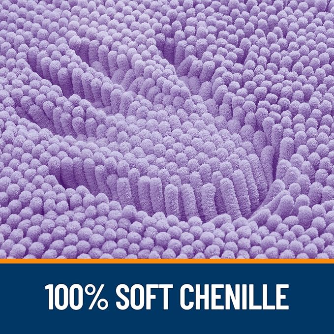 OLANLY Toilet Rugs U-Shaped 20x20, Extra Soft Absorbent Chenille Contour - Image 3