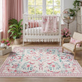 DCX Washable 6x9 Bow Rug, Cute Soft Low Pile Indoor Décor Carpet, Kid & Pet by DCXWashableRug