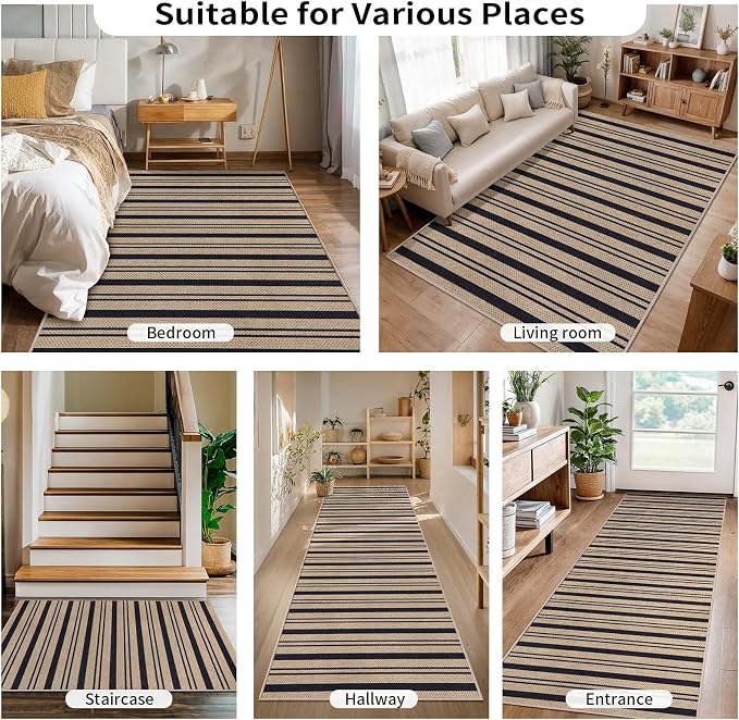 Tangsoo Stripe Easy Jute Rug 4x6 - Image 7