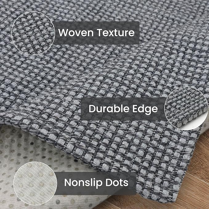 IOHOUZE Washable Runner Rug 2x10 Non Slip Rubber Backed Long Hallway Runner - Image 6