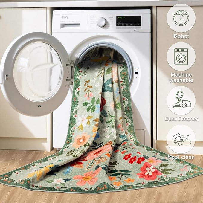 Runner Rug for Entryway: 3x10 Kitchen Rugs Non Slip Washable Ultra-Thin Soft - Image 8