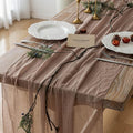 10Pcs Nude Cheesecloth Table Runner 120 Inches by KEKETOARRANGE