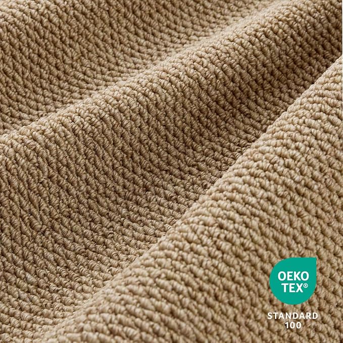 Faux Jute Hallway Runner Rug 2'x10', Washable & Non-Slip, Taupe | 0.27" Low - Image 4