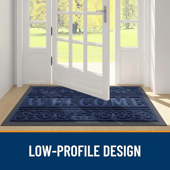 OLANLY Welcome Door Mat Indoor Outdoor Entrance, Heavy Duty Sturdy Front Door - Image 5