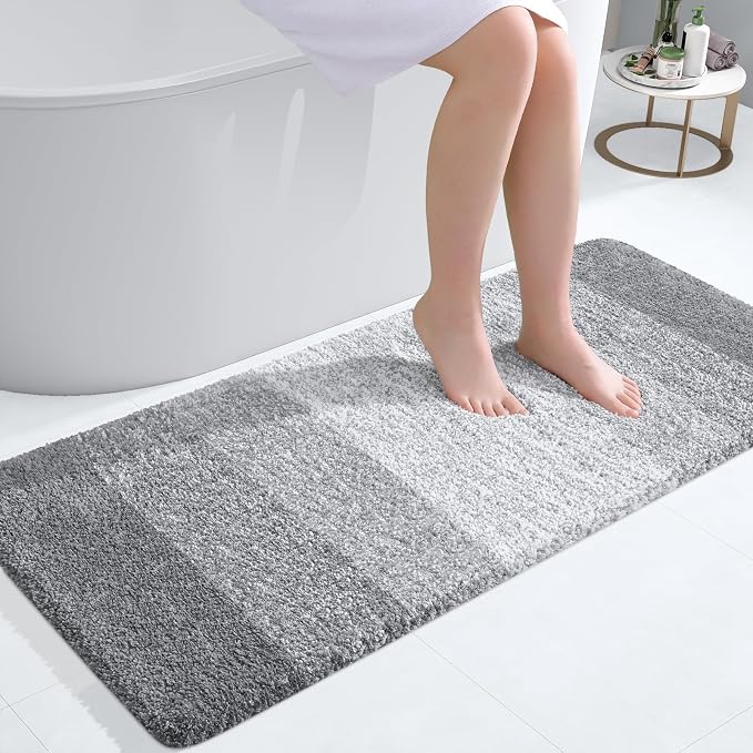 OLANLY Bathroom Runner Rugs Mat 40x20, Extra Soft Absorbent Microfiber Bath Rugs by OLANLY