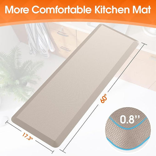 4/5 Inch Thicker Kitchen Mat, Cushioned Thick Floor Comfort Mat, - Image 2