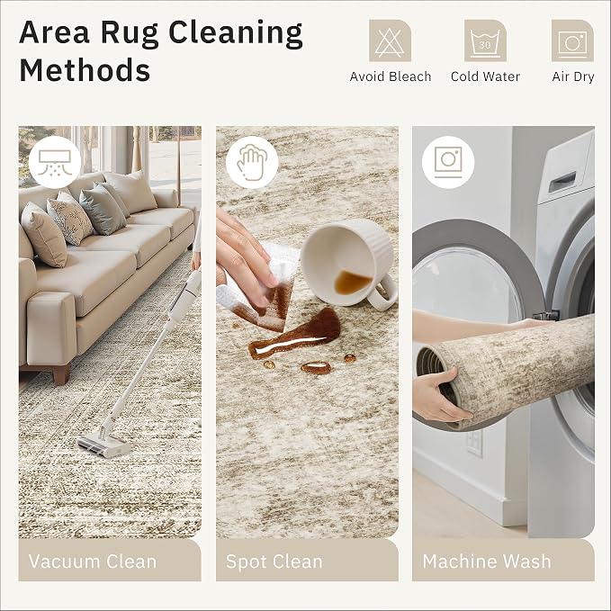 Soalmost Runner Rug 3x10 Washable Non-Slip Hallway Runner Rugs - Image 9