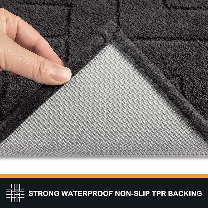 PURRUGS Dirt Trapping Door Mat 24" x 59", Non-Slip Machine Washable Entry Rug - Image 4
