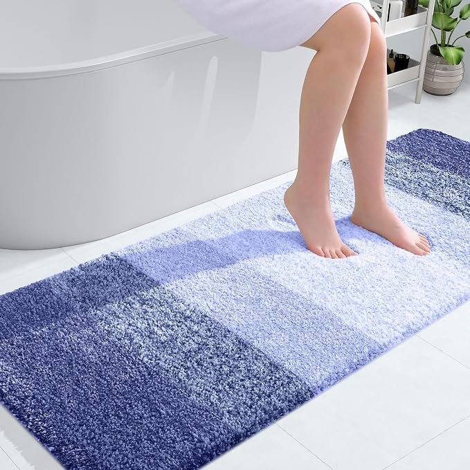 OLANLY Large Bathroom Rugs Mat 54x24, Extra Soft Absorbent Microfiber Bath Rugs by OLANLY
