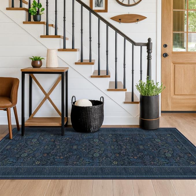 Boho Blue 2x5 Washable Entryway Mats - Image 6