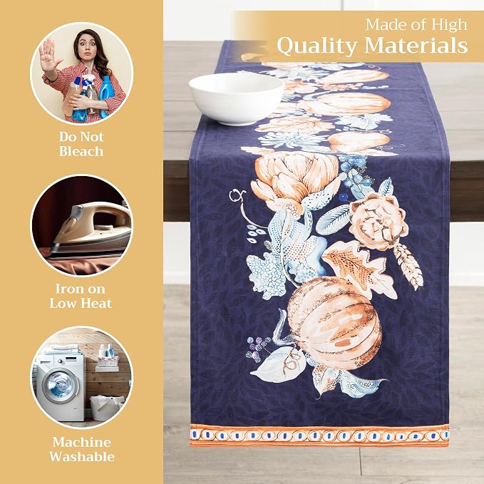 Maison d' Hermine Table Runner 100% Cotton 14.50" x 72" | Table Runners 72 - Image 3