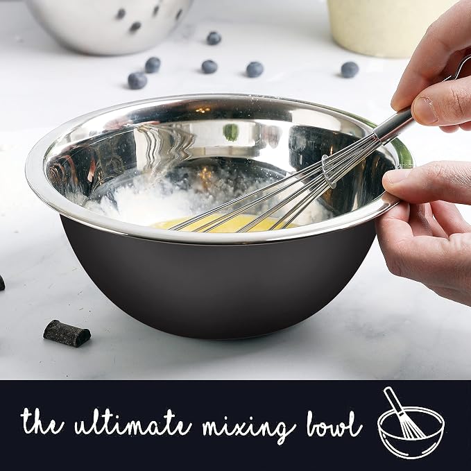 Stainless Steel Mixing Bowls Set, 5-Piece Meal Prep & Food Storage | .75 - Image 4