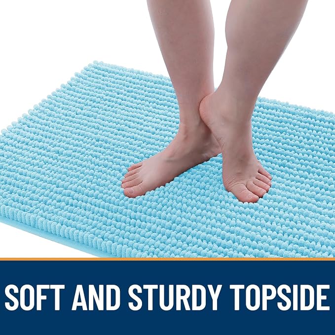OLANLY Dog Door Mat for Muddy Paws 36x24, Ultra Absorbent Chenille Mud Doormat - Image 3