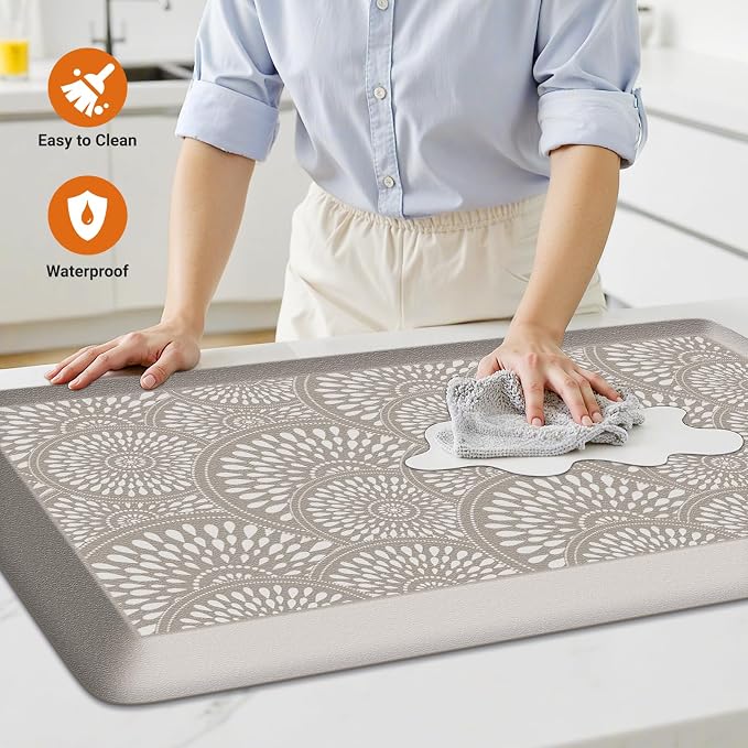 Mattitude 4/5 Inch Kitchen Mat, 24x70in Heavy Duty Ergonomic Comfort Foam - Image 3