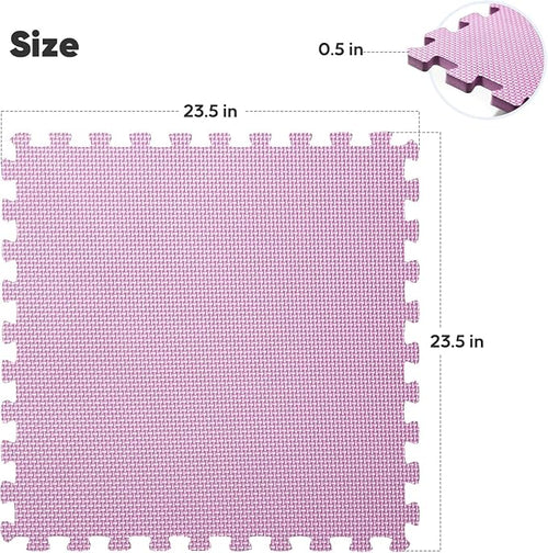 36 Pack Home Gym Mat, Puzzle Exercise Mat, EVA Interlocking Foam Floor Tiles - Image 2