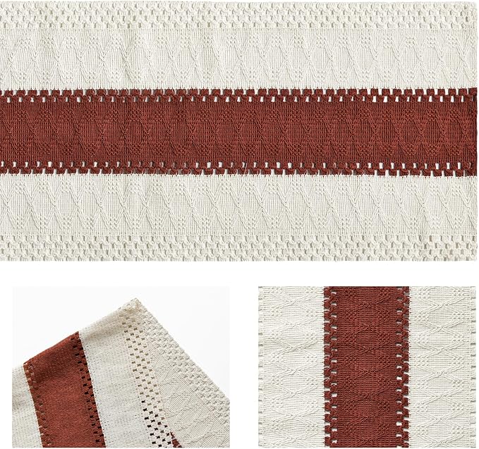 Artoid Mode Caramel Farmhouse Rustic Table Runner 12x48 Inch | Seasonal Holiday - Image 6