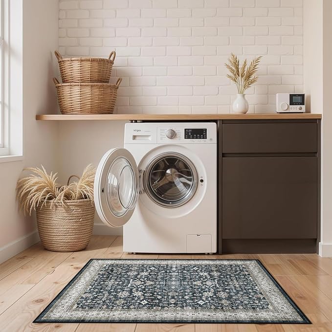 Ashen Entryway 2x5 Runner Rug, Small Throw Runners - Image 8