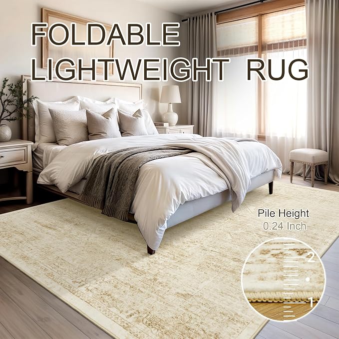 Soalmost Washable Area Rug 8x10, Large Soft Rugs - Image 6