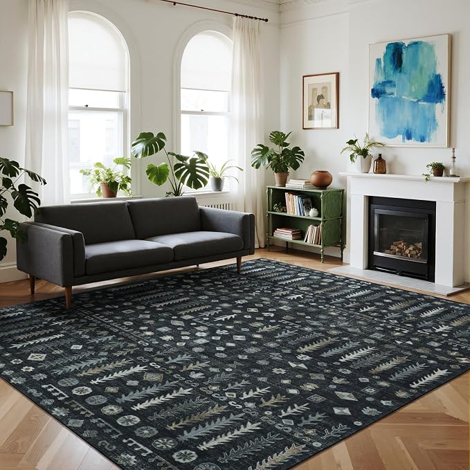 8x10 Washable Area Rug, Soft Area Rugs by BGASZMakeYourHomeMoreCozy