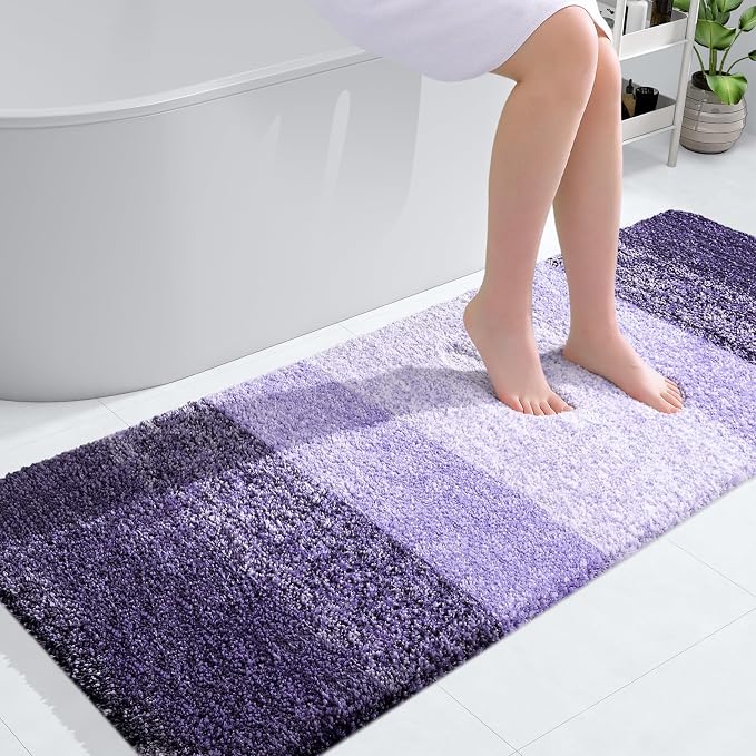 OLANLY Large Bathroom Rugs Mat 45x27, Extra Soft Absorbent Microfiber Bath Rugs by OLANLY
