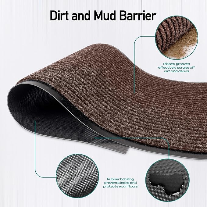 MaxMat® Extra Large Commercial Door Mat, Rubber Border Heavy Duty Door Mat - Image 3