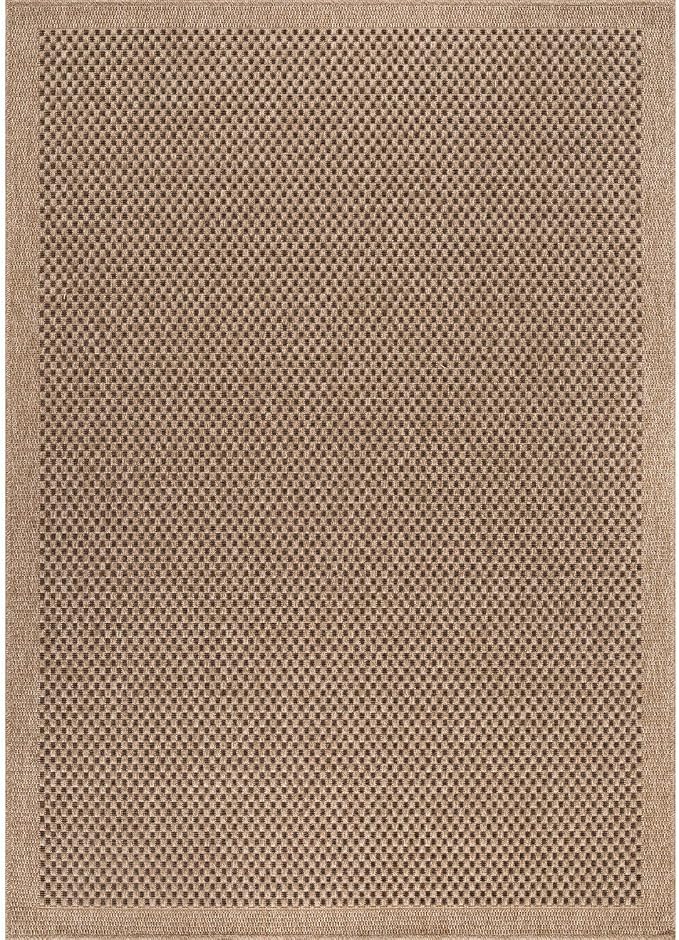 CAMILSON Easy Jute Rug 4x6, Indoor Outdoor Natural Color Fiber Area Rugs - Image 2
