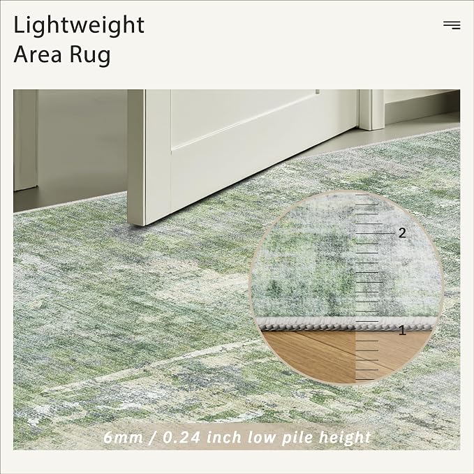 3x5 Rug, Abstract Small Area Rug - Image 7