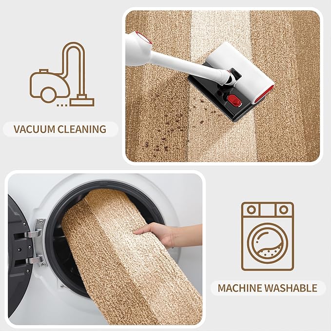 Kitinjoy Indoor Outdoor Door Mat, 48x30 Non-Slip Absorbent Dirt Trapper - Image 5