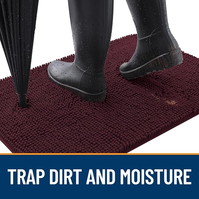 OLANLY Dog Door Mat for Muddy Paws 59x35, Absorbs Moisture and Dirt, Absorbent - Image 2