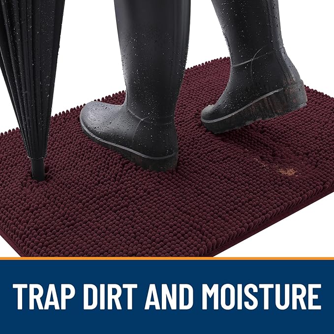 OLANLY Dog Door Mat for Muddy Paws 70x24, Absorbs Moisture and Dirt, Absorbent - Image 2