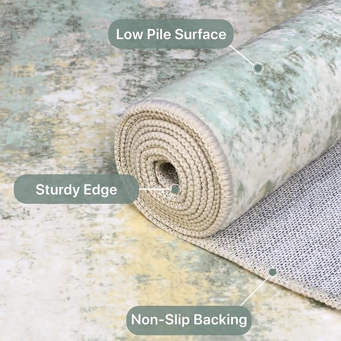 BEIMO Area Rugs 6x9 for Living Room Bedroom, Modern Abstract Machine Washable - Image 7