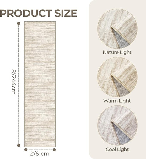 2x8 Runner Rug, Washable Runners - Image 2