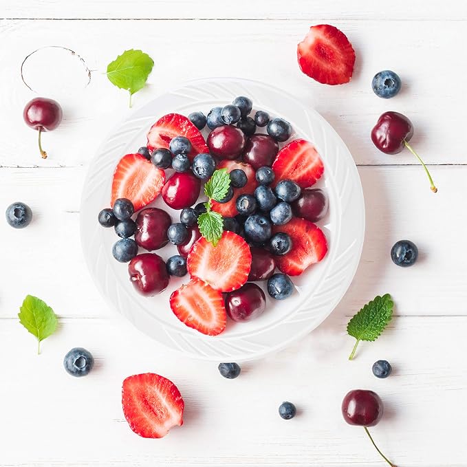 200 Count Disposable 6 Inch White Plastic Dessert Plates - Image 5