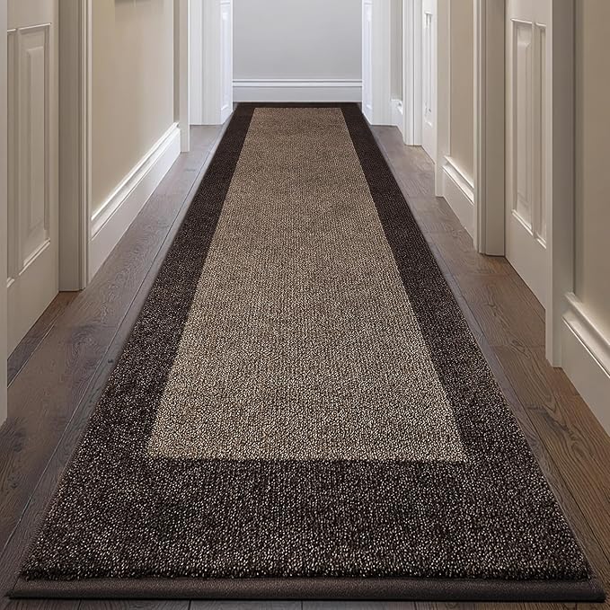 Machine Washable Runner Rug 32" x 144", Non Slip Kitchen Rug by Unknown