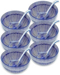 28Oz Ceramic Soup Ramen Bowl Set of 6 by KeQiu