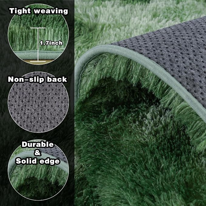 5x7 Fluffy Fuzzy Area Rug for Living Room Bedroom, Ultra Soft Rugs for Living - Image 5