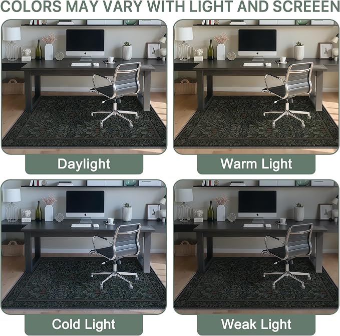 36"x48" Office Chair Mat for Hardwood Tile Floor, Under Desk Carpet Protector - Image 6